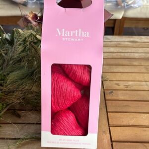 Martha Stewart set of 6 magenta pink heart bowl filler